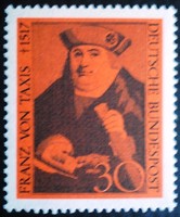 N535 / Germany 1967 franz von taxi stamp postal clear