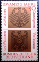 N585 / Germany 1969 20 years old Nszk stamp postal clear