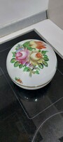 Herend porcelain floral art nouveau bonbonnier