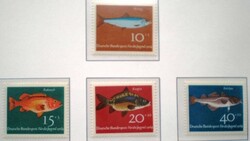 N412-5 / Germany 1965 for youth: fish stamp series postal clear