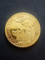 Britannia Medal gold color, plated only