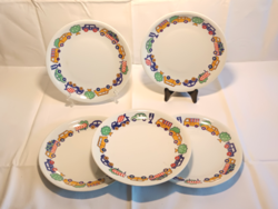 Alföldi porcelain children's plates with cars