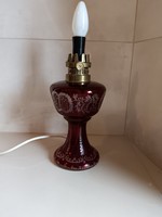 Purple stained kunstglass lamp (works)