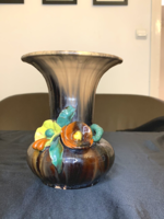 Ceramic vase with hops flowers