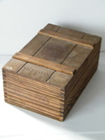 Antique mouson (lavender mit der postkutsche) wooden soap box