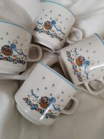 Porcelain cups - goose / 4 pcs