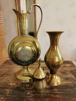 Copper vases, spout