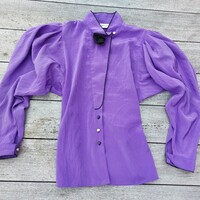 Beautiful purple blouse with black border