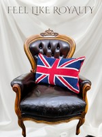 A830 Chesterfield neo-baroque leather armchair