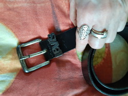 Levis, leather belt,----- with antique buckle in black color, in good condition---for sale---unisex----