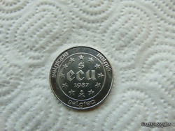 Belgium silver 5 ecu 1987 22.85 Grams