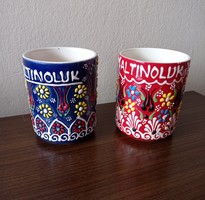 2 Turkish hand-painted mugs