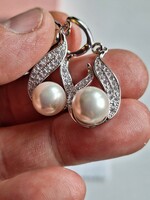 Pearl earrings, 925 silver