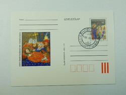 Díjjegyes levelezőlap - 1995. Szent László halálának 900 éves évfordulója, elsőnapi bélyegzés