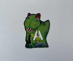 Refrigerator magnet - with letter - reptile, dino, turtle, whale, shark, t-rex