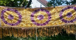 Silk embroidered matyó wall protector