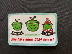 Kártyanaptár.2024. Ételbár. www.zöldfazék.hu Jégbár