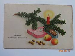 Vintage Graphic Christmas Greeting Card (1939)