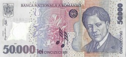 50000 lei 2001 Románia Polymer