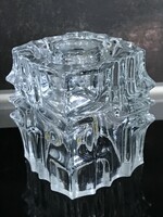 Vladislav urban candle holder from the 60s, Rosice glass hut