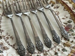Silver-plated dessert forks