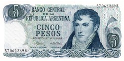 5 Argentine pesos