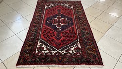 3634 Iráni Hamadan kézi csomó gyapjú perzsa szőnyeg 127X207CM ingyen futár