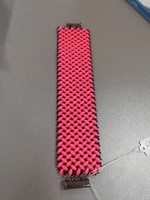 Neon pink-black bracelet