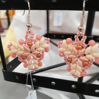 Earrings in two color combinations