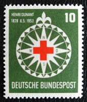 N164 / Germany 1953 red cross stamp postal clear