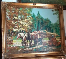 LOVASSZEKÉR SZIGNÓZOTT, BLONDELLEL 59x69