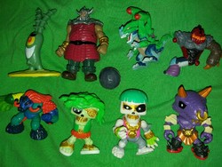 Retro action and sci-fi fantasy figure package of different makes, 8 pieces in one, as shown in the pictures