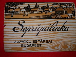 Old - zwack - broom brandy label - condition according to the pictures
