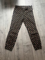 H&m optical pattern 3/4 pants, slightly elastic, size 34, xs