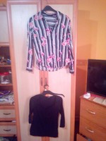 Tally Weijl virágmintás ing és fekete színű Tally weijl felső.M-es méret