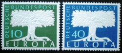 N268-9 / Germany 1957 europa cept set of stamps postal clear