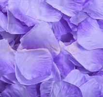 Wedding, party dek82 - 100 textile flower petals - lavender