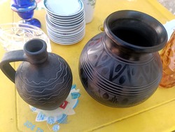 Black ceramic ornaments