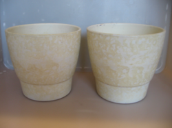 Drapp cloudy ceramic pot, pair of vases