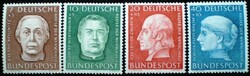 N200-3 / Germany 1954 the Helpers of Humanity stamp series postal clear