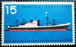 N257 / Germany 1957 international navigation day stamp postal clear