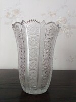 Cut crystal vase, flawless