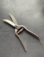 Old, Czechoslovak perfect condition, solid steel kitchen scissors, chicken bone cutter