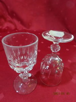 Stemmed glass - two pieces, cognac, height 9.5 cm. 2 pcs for sale together. He has!