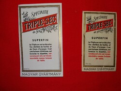 Old - zwack - triple sec medicinal liqueur, two versions of the label - extremely rare, all in one condition according to the pictures