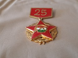 Munkásőr kitüntetés 25 év