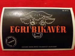 Old - Budafok - Eger bull's blood wine 0.7 l drink label collector's condition according to the pictures