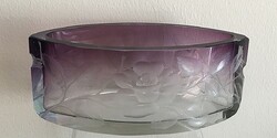 Ludwig moser & söhne oval vase, around 1900, perfect