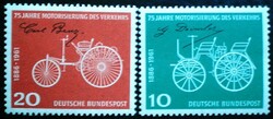 N363-4 / Germany 1961 motorization of transport stamp series postal clear