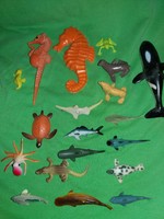 Retro quality sea animals plastic toy figure package 19 pcs in one according to the pictures